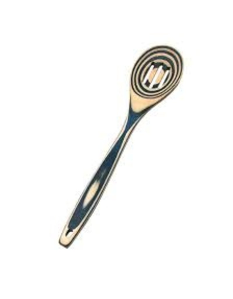 Island Bamboo/Wilshire Blue Pakkawood Slotted Spoon, 12"
