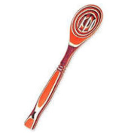 Island Bamboo/Wilshire Red Pakkawood Slotted Spoon, 12"