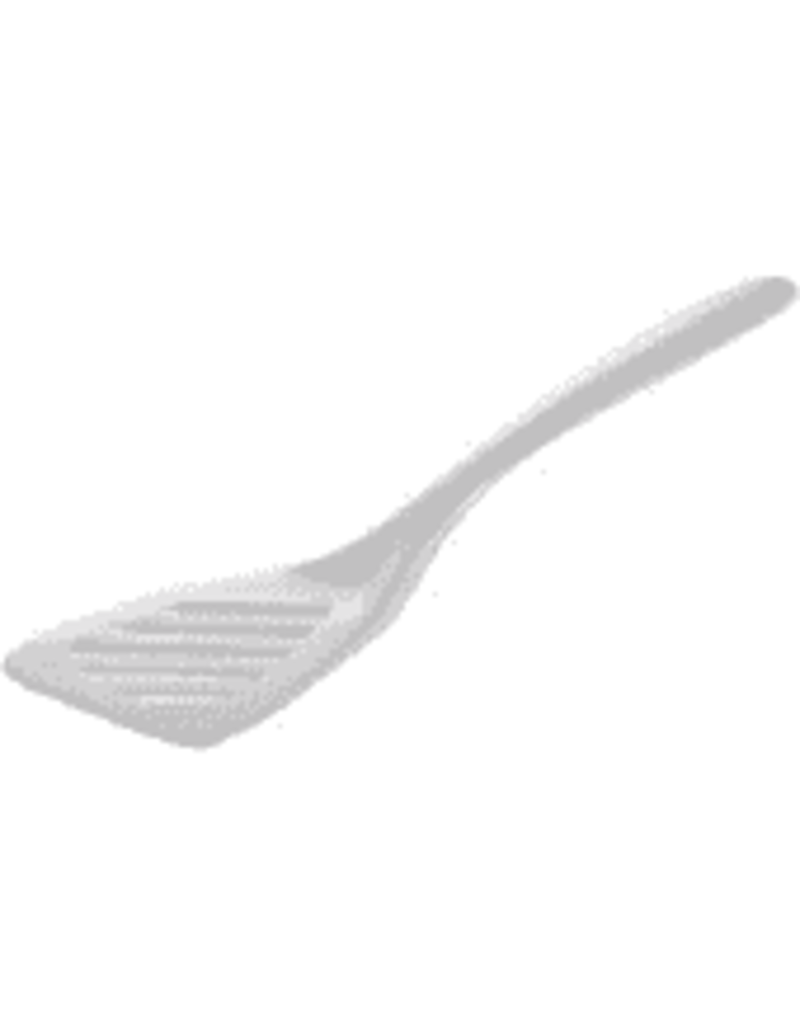 Gourmac/Hutzler Mini Slotted Turner 7.5", Melamine, White