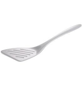 Gourmac/Hutzler Slotted Turner 12.5", Melamine, White