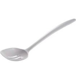 Gourmac/Hutzler Slotted Spoon 12", Melamine, White