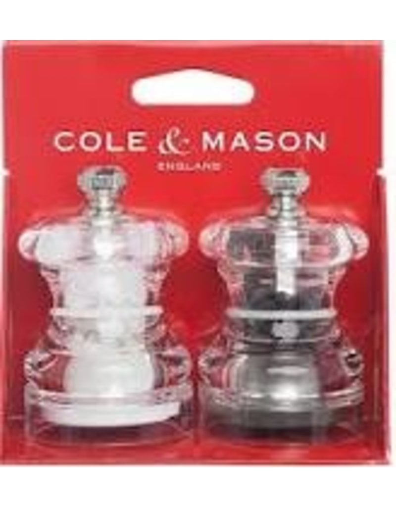 Cole & Mason/DKB Button Salt and Pepper Set, Acrylic