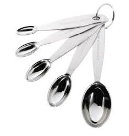 Cuisipro 5pc Stainless Steel Oval Measuring Spoons ciw