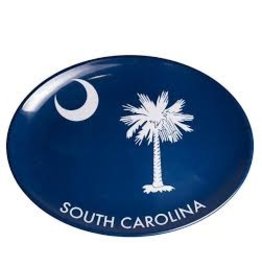 GalleyWare Melamine Oval Platter, Blue South Carolina Palmetto 16''