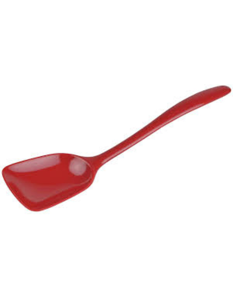 Gourmac/Hutzler Flat Edge Spoon 11", Melamine, Red