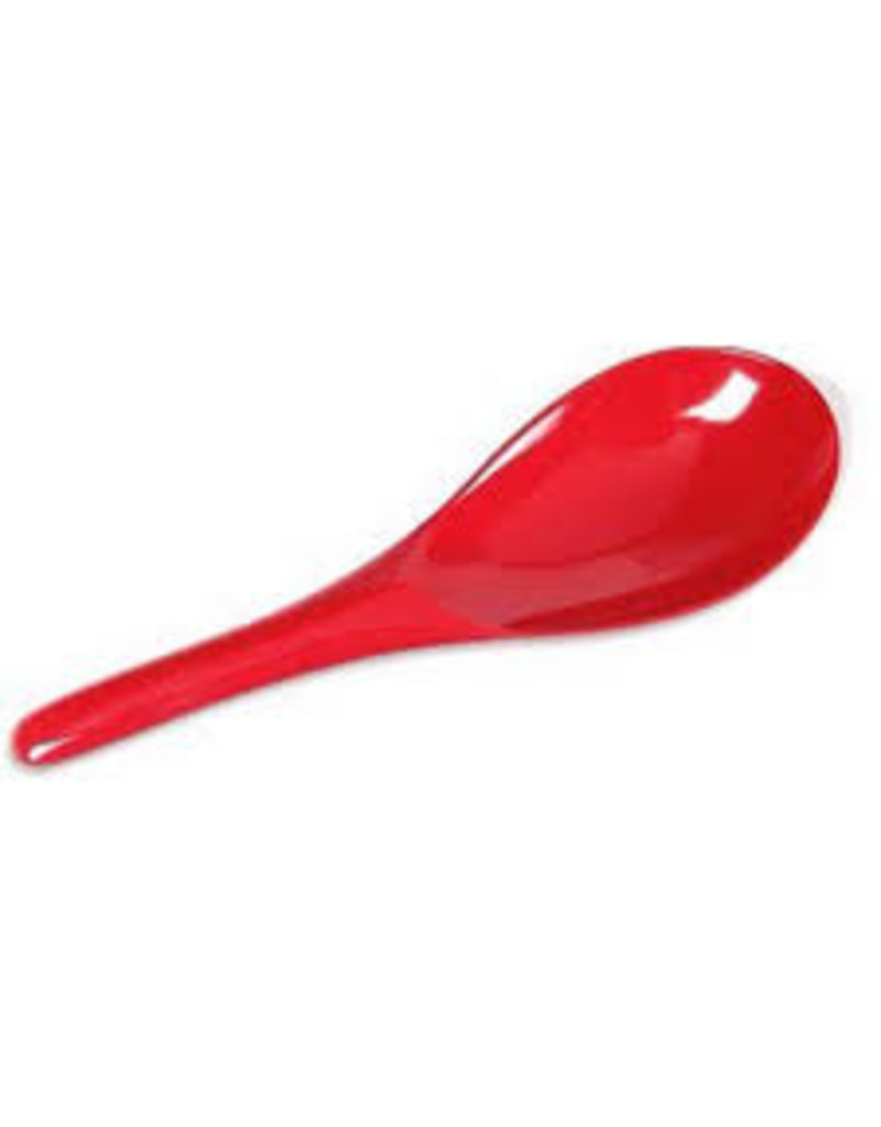 Gourmac/Hutzler Rice Wok Spoon 8.25", Melamine, Red