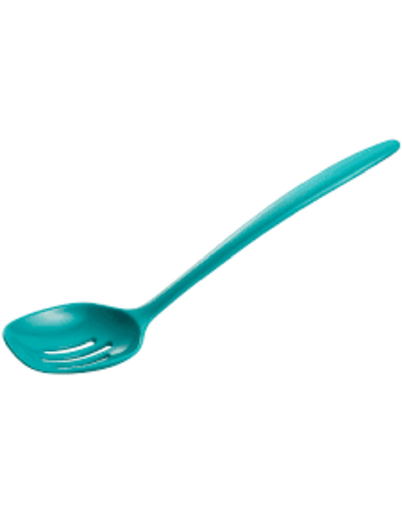 Gourmac/Hutzler Slotted Spoon 12", Melamine, Turquoise