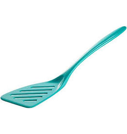 Gourmac/Hutzler Slotted Turner 12.5", Melamine, Turquoise