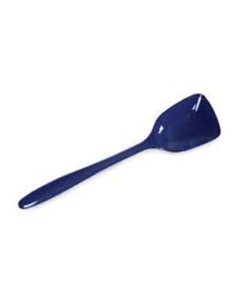 Gourmac/Hutzler Flat Edge Spoon 11", Melamine, Cobalt Blue