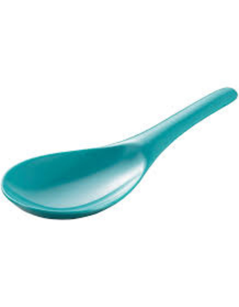 Gourmac/Hutzler Rice Wok Spoon 8.25", Melamine, Turquoise