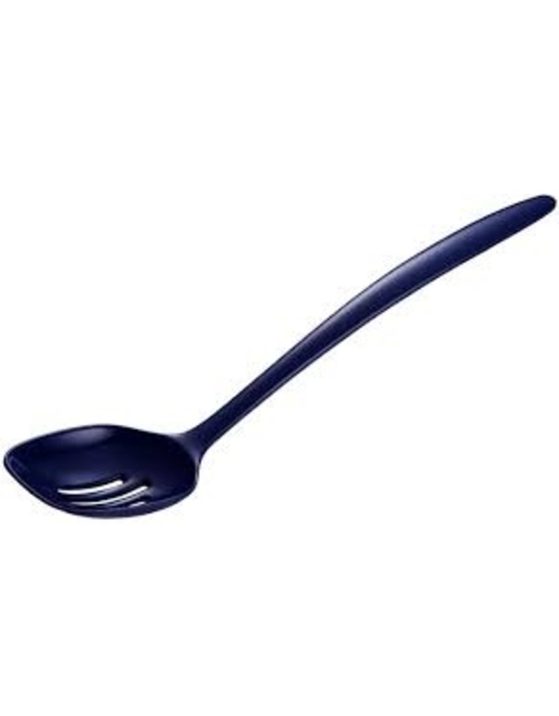 Gourmac/Hutzler Slotted Spoon 12", Melamine, Cobalt Blue