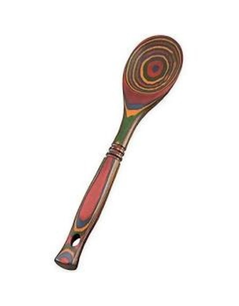Island Bamboo/Wilshire Rainbow Pakkawood Spoon, 12"