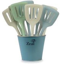 Kitchen Innovations/Zeal Silicone Slotted Spatula/Turner, 12", Coastal Color SINGLE/20