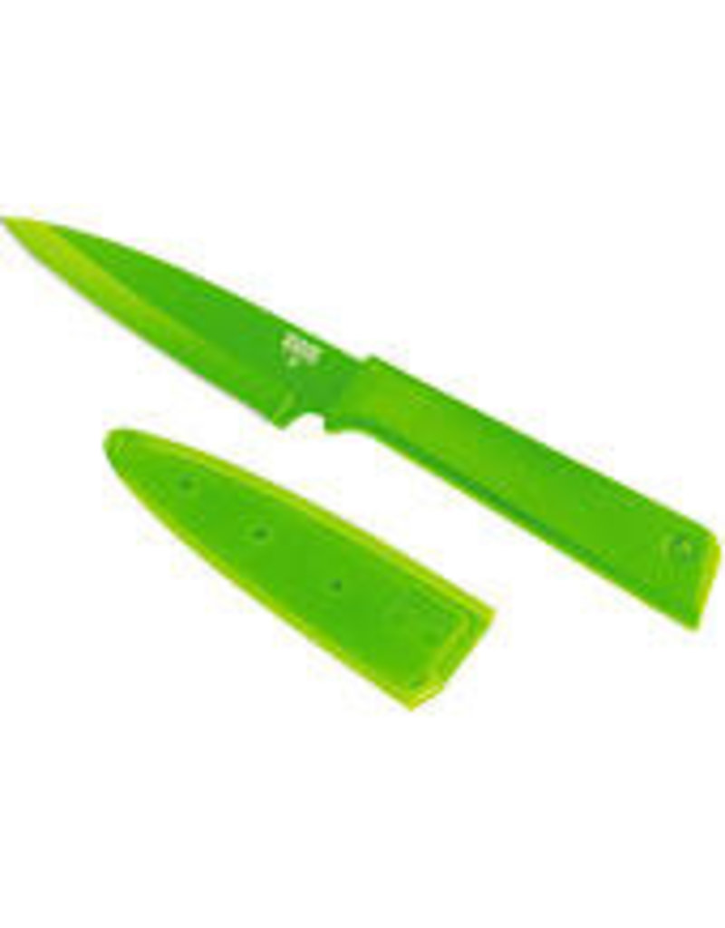 Kuhn Rikon Paring Knife Green, straight edge