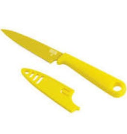 Kuhn Rikon Paring Knife Yellow, straight edge disc