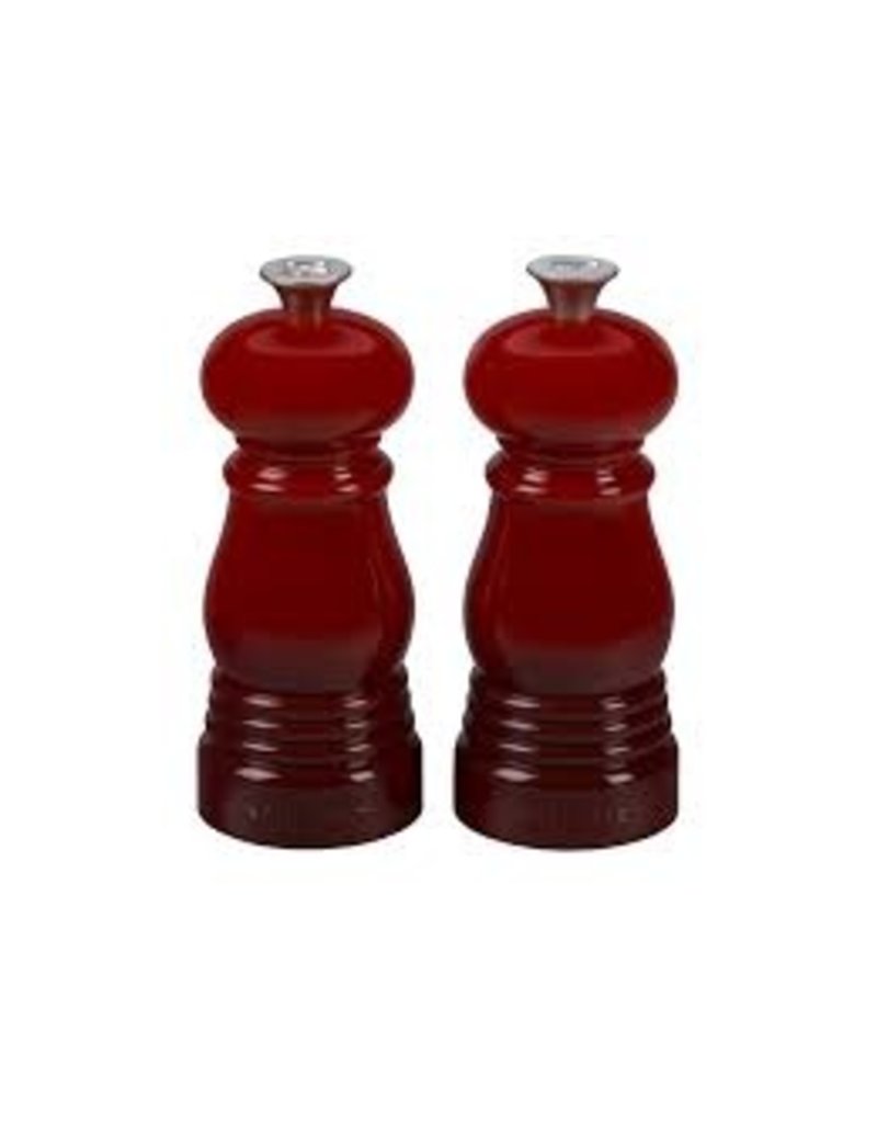 Le Creuset Petite Salt and Pepper Cerise Red 5"