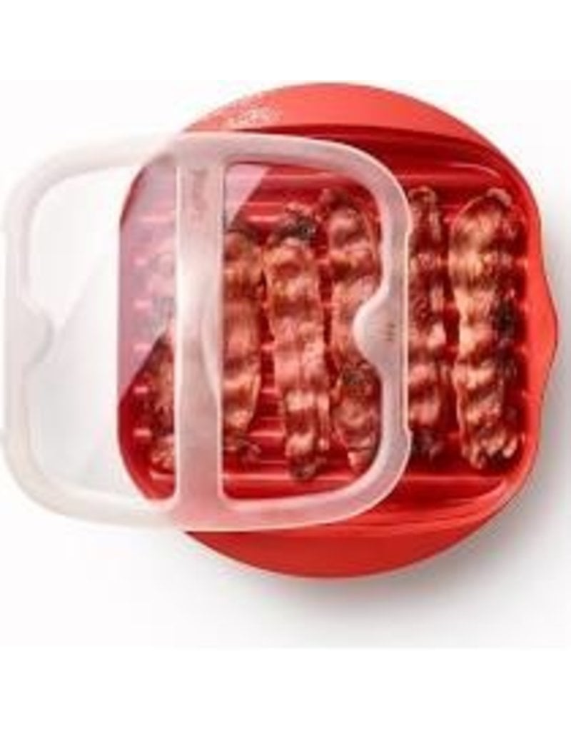 Lekue Microwave Bacon Cooker, Red