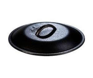 Lodge Cast Iron Lid 12'', Preseasoned/3 cir - Cook on Bay