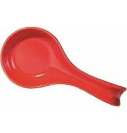 Oggi Ceramic Spoon Rest, Red