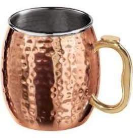 Oggi Hammered Moscow Mule with Stainless Interior 20oz