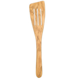 Pacific Merchants Olivewood Slotted Curved Spatula 12"
