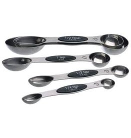 Progressive Magnetic Measuring Spoons, Stainless Steel, Set of 5