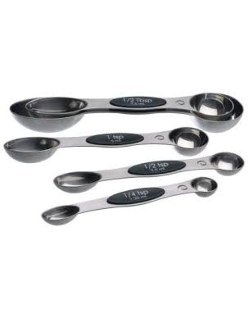 Progressive Magnetic Measuring Spoons, Stainless Steel, Set of 5