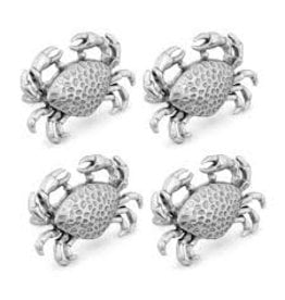 Supreme Housewares Crab Napkin Rings, Set of 4, zinc+stainless