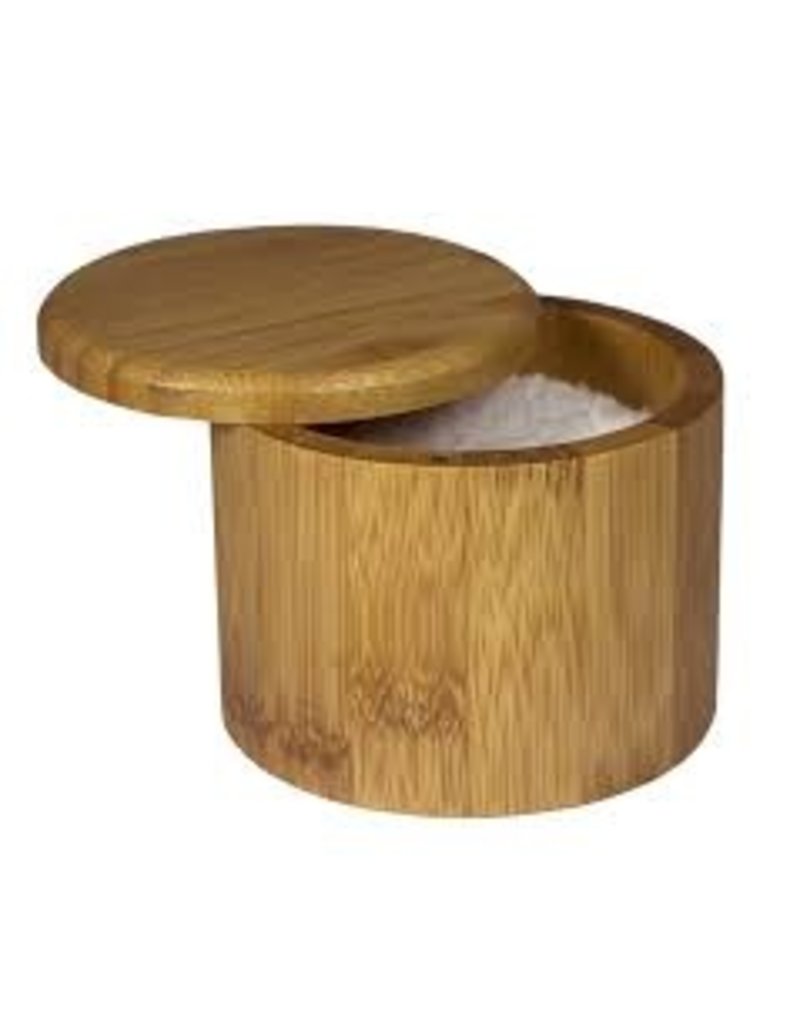 Totally Bamboo Bamboo Round Salt Box/12 cir