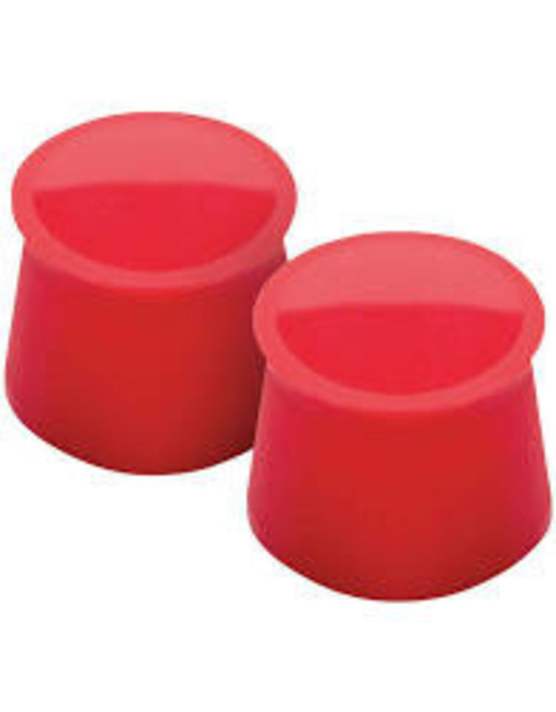 Tovolo Silicone Wine Caps Set of 2, Red