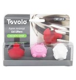 Tovolo Silicone Lid Lifters Boil Over Stoppers, Set of 3, Farm