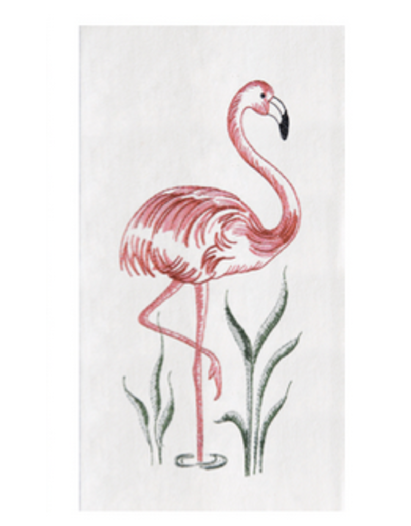 C and F Home Towel, Flamingo, floursack