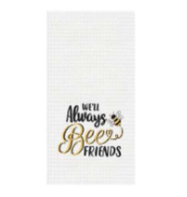 C and F Home Towel Always Bee Friends, waffle weave