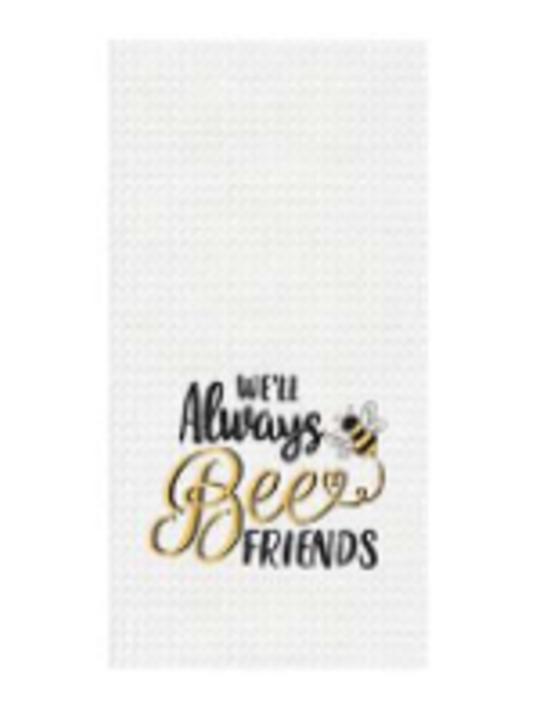 C and F Home Towel, Always Bee Friends, waffle weave