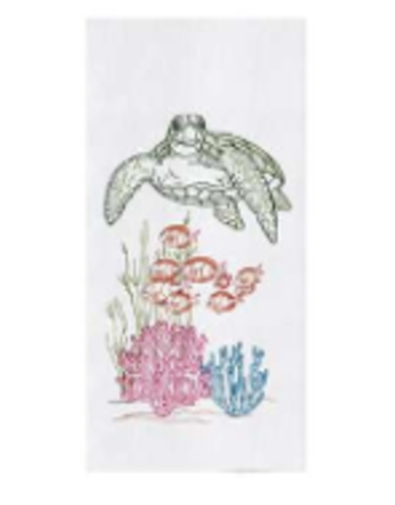 C and F Home Towel, Ocean Life Sea Turtle, floursack