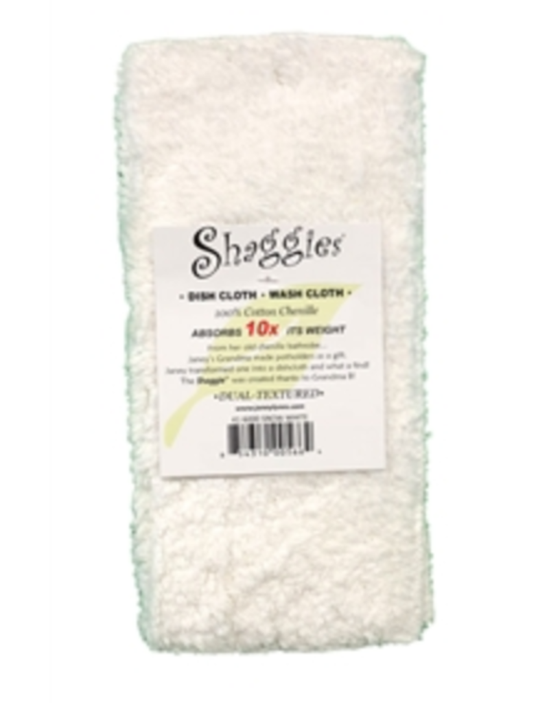 Janey Lynn Shaggy Towel-White