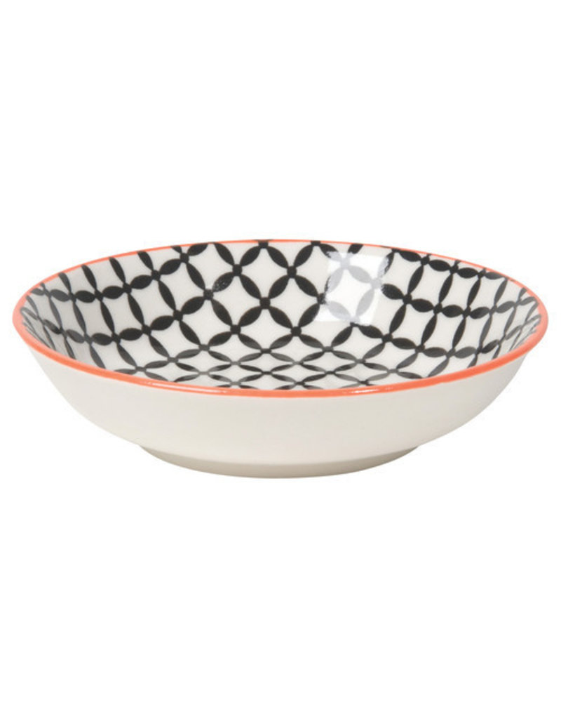 Now Designs Stamped Dipper Bowl Black Lattice, 3.75"*