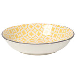 Now Designs Stamped Dipper Bowl Yellow Diamonds, 3.75"*