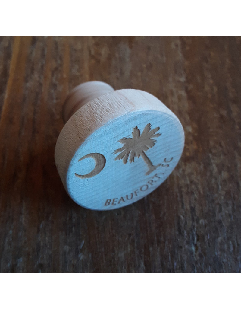 Tangico Wooden WineO Bottle Stopper Custom-Palmetto/Beaufort,  South Carolina*