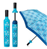 Vinrella Wine Bottle Umbrella - Coastal Days-blue