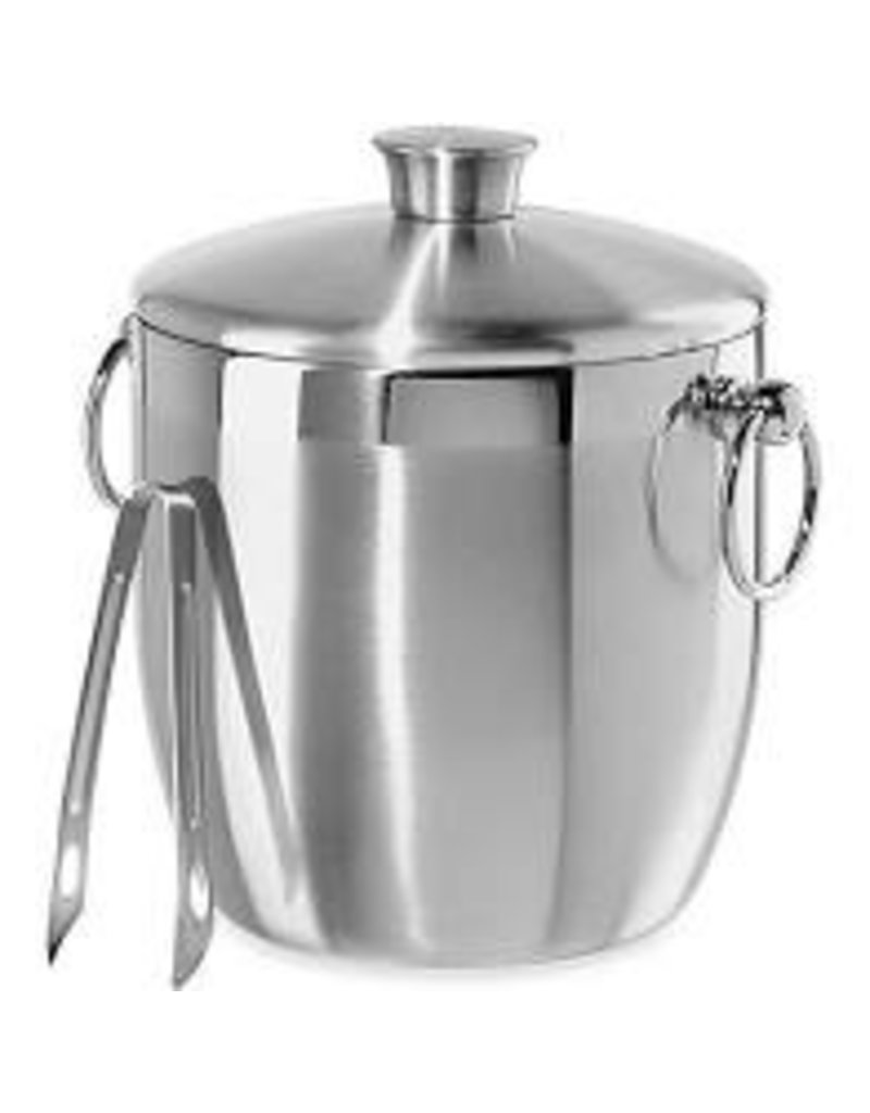 Oggi Stainless Double Wall Ice Bucket with Tongs