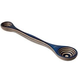 Island Bamboo/Wilshire Blue Pakkawood Double Measuring Spoons, 9"