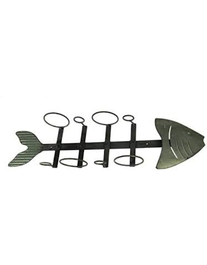 Fish Bone Wine Holder, Tin