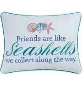 C and F Home Pillow, Friends Are Like Seashells