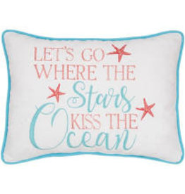 C and F Home Pillow, Stars Kiss The Ocean