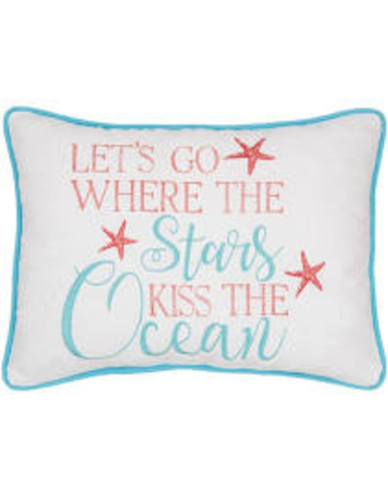C and F Home Pillow, Stars Kiss The Ocean