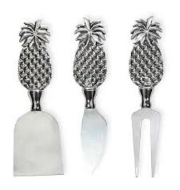 Boston International Cheese Knives, Pineapple Set of 3