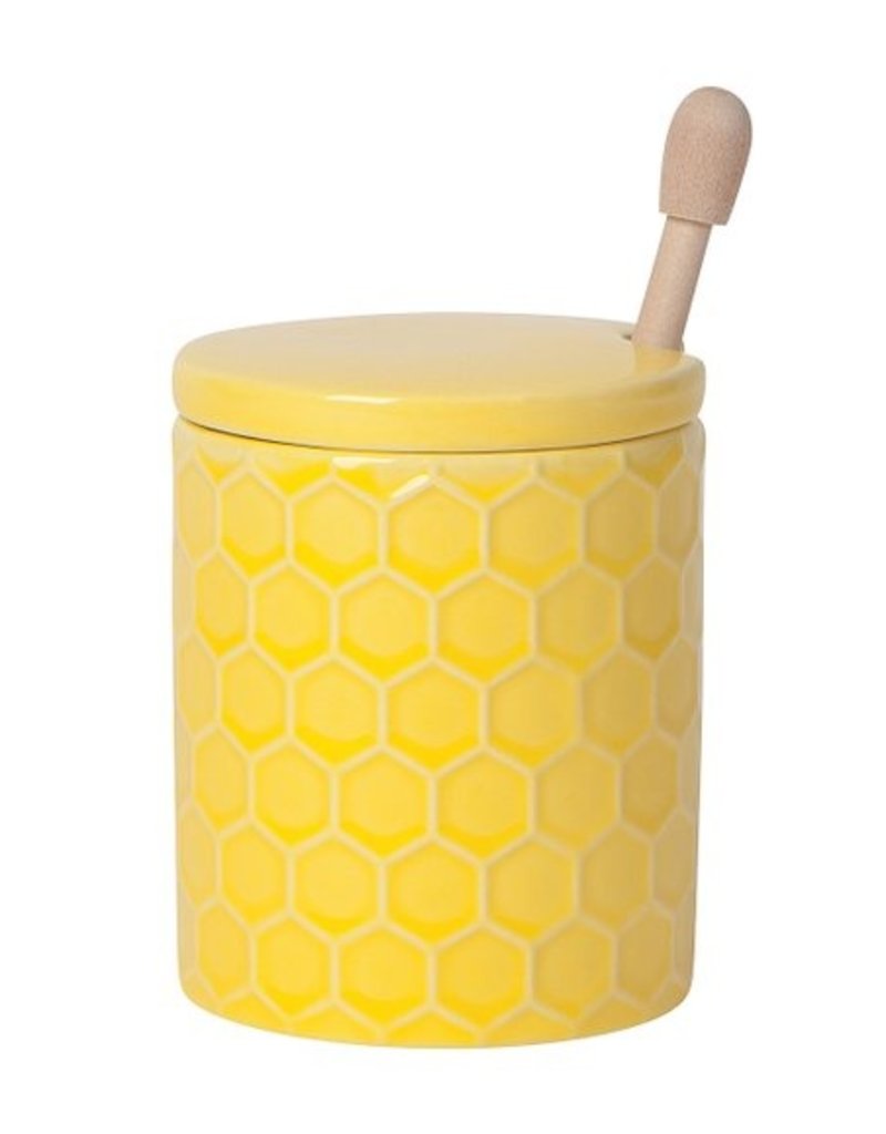 Now Designs Honey Pot & Dipper, Honeycomb