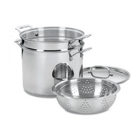 Cuisinart Chef's Classic 4Pc 12qt Pasta/Steamer Set, Stainless