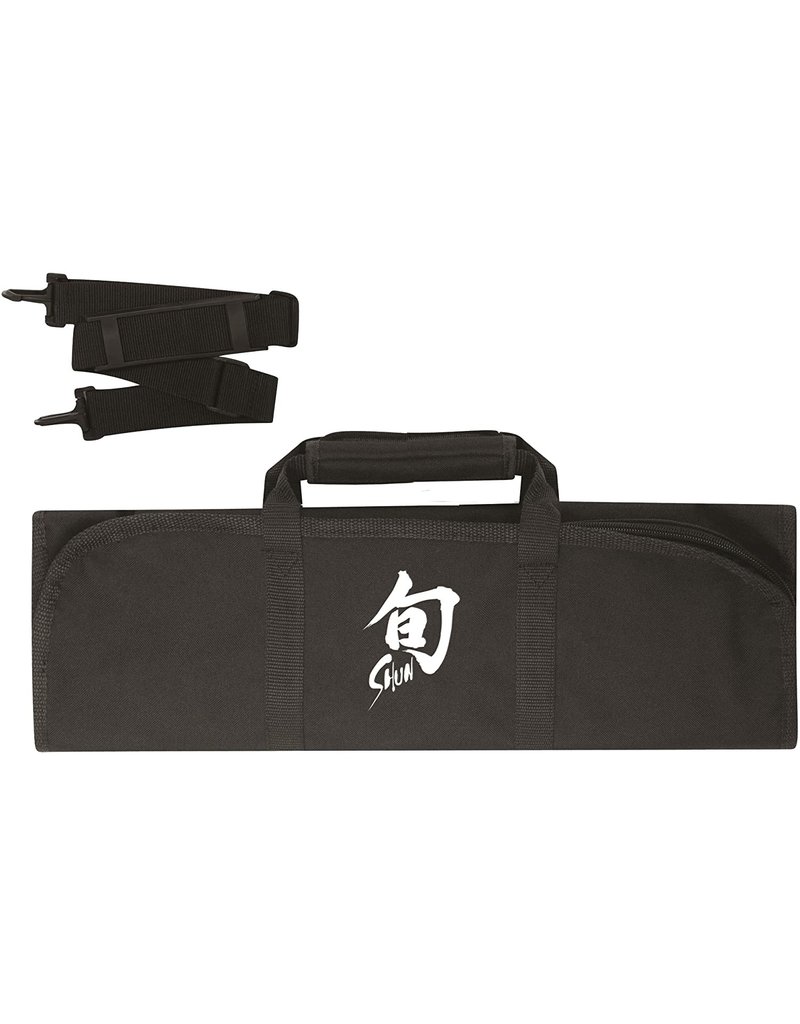 Shun Shun Knife Roll Bag-8 Slot, Black&White